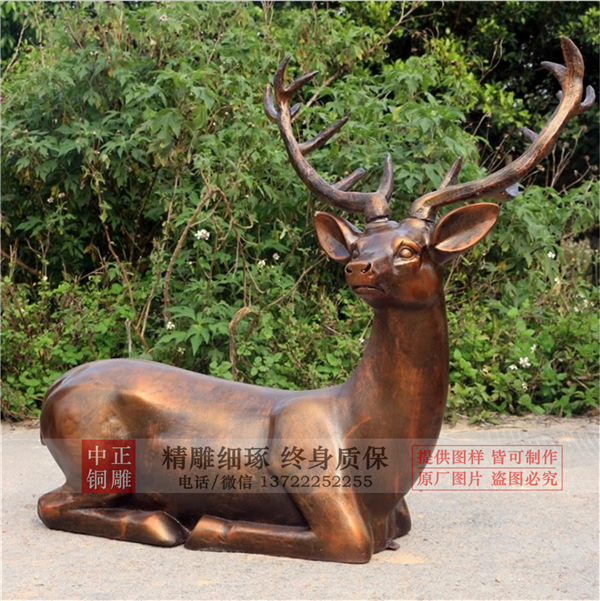 鎮宅銅鹿鑄造.jpg