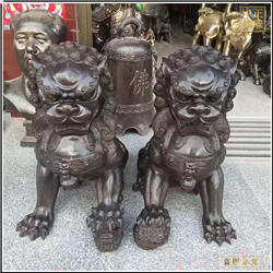 銅獅子雕塑現貨銷售